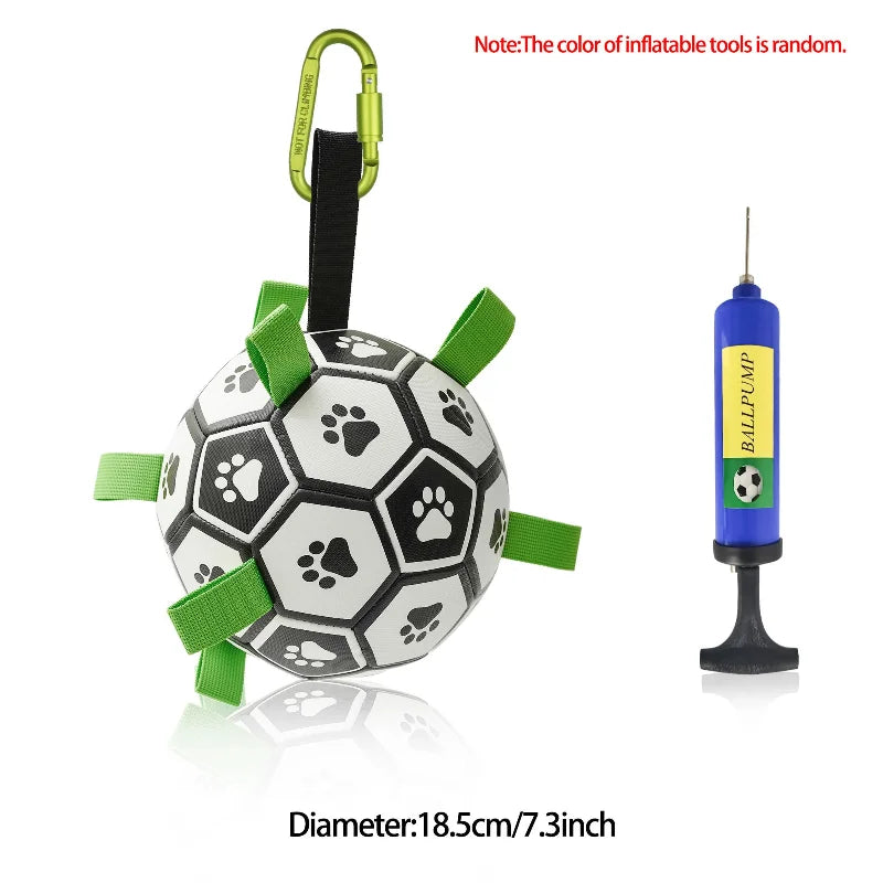 Outdoor dog football toy for exercise and bonding